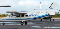 N684KW @ KEYW - Partenavia P.68C Observer taxiing our for a charter from Key West International Airport in Key West, FL.