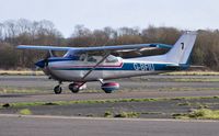 G-BFIU @ EGFH - Visiting Reims/Cessna Hawk XP with race number 7 on the fin.
Ex-N96098. - by Roger Winser