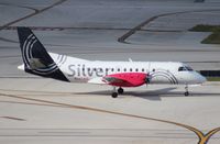 N343AG @ FLL - Silver Airways Saab 340 - by Florida Metal