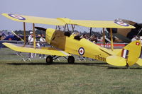 HB-UPY @ LFFQ - Tiger Moth, ex-serial DE694, built by Morris Motors Ltd, on display at La Ferté-Alais, 2004 airshow - by J-F GUEGUIN