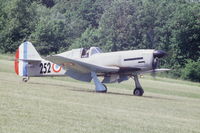 F-AZJY @ LFFQ - Taxiing after landing at La Ferté-Alais, 2004 airshow, still wearing her 2003 Paris-Le Bourget airshow number. - by J-F GUEGUIN