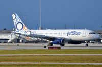 N569JB @ KPBI - JetBlue anniversary A320. - by FerryPNL