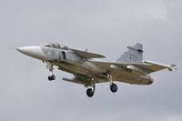 39273 @ EGLF - On approach after display at FIA 2012 - by John Coates