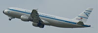 D-AICA @ EDDL - Condor (Retro cs.), is climbing out Düsseldorf Int'l(EDDL) - by A. Gendorf