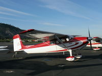 N2802A @ SZP - 1953 Cessna 180, Continental O-470-A 225 Hp, 1st year of production, would not be called Skywagon until 1969, absolutely pristine appearance for 61 year old aircraft! - by Doug Robertson