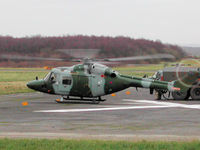 XZ173 @ CAX - Lynx AH.7, callsign Dragon 2, on deployment to Carlisle Airport in January 2006. - by Peter Nicholson