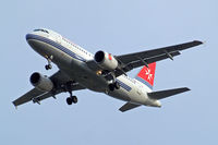 9H-AEJ @ EGLL - Airbus A319-111 [2186] (Air Malta) Home~G 03/02/2011. On approach 27R.