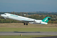 YR-FZA @ EPKT - YR-FZA blasting off the runway 27 in KTW. - by Maciej Dyrbus