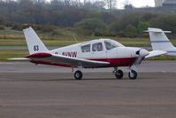 G-AVNW @ EGFH - Visiting Cherokee 180. Still carrying race number 63. - by Roger Winser