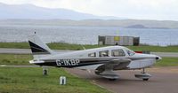 G-IKBP @ OBAN - Parked up at Oban Airport. - by Adrian Tickner