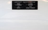 N666E @ SZP - 1997 Powers GlaStar GS-1, Lycoming O-320, builder data plate - by Doug Robertson