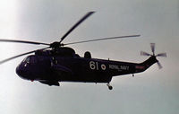 XV663 @ EGDR - Sea King HAS.1 of 706 Squadron in action at the 1974 RNAS Culdrose Airshow. - by Peter Nicholson