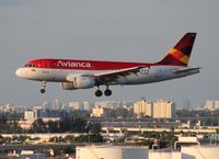 N634MX @ MIA - Avianca A319 - by Florida Metal