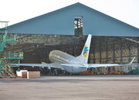 N419CT @ EGHH - Exiting hangar at European Avn. - by John Coates