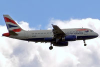 G-EUPL @ EGLL - Airbus A319-131 [1239] (British Airways) Home~G 27/08/2011. On approach 27L.