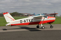 G-ATXZ @ EGBR - Bolkow BO-208C Junior at The Real Aeroplane Club's Early Bird Fly-In, Breighton Airfield, April 2014. - by Malcolm Clarke