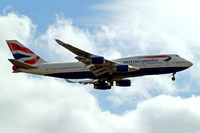 G-CIVT @ EGLL - Boeing 747-436 [25821] (British Airways) Home~G 31/08/2012. On approach 27L.