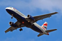 G-EUUG @ EGLL - Airbus A320-232 [1829] (British Airways) Home~G 24/08/2009. On approach 27R. - by Ray Barber