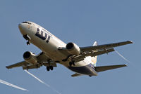 SP-LLE @ EGLL - Boeing 737-45D [27914] (LOT Charters) Home~G 09/04/2014. On approach 27R.