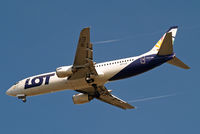 SP-LLE @ EGLL - Boeing 737-45D [27914] (LOT Charters) Home~G 09/04/2014. On approach 27R.