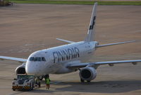 OH-LKK @ EGCC - Finnair - by Chris Hall
