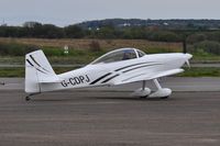 G-CDPJ @ EGFH - Visiting RV-8, Raven 5 in newly formed 5 ship Team Raven formation aerobatic display team. - by Roger Winser