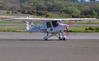 G-RACK @ EGFH - Visiting Ikarus C42. - by Roger Winser