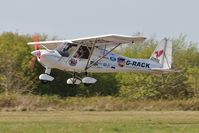 G-RACK @ EGFH - Visiting Ikarus C42. - by Roger Winser