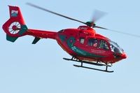 G-WASC @ EGFH - Visiting Wales Air Ambulance helicopter departing Swansea Airport for it's Welshpool Airport base. - by Roger Winser