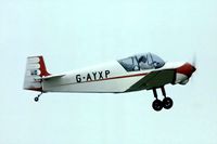 G-AYXP @ EGBK - SAN Jodel D.117A Gran Tourisme [693] Sywell~G 05/07/1975. Taken from a slide. - by Ray Barber