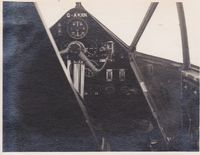 G-AKRN @ EGMC - Cockpit of the plane my parents flew from Southend to Jersey in the early 1950's. - by James Brown - my Father.