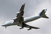 B-HUF @ EGLL - B-HUF   Boeing 747-467 [25869] (Cathay Pacific Airways) Home~G 08/08/2011. On approach 27R.