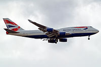 G-BNLS @ EGLL - Boeing 747-436 [24629] (British Airways) Home~G 08/09/2013. On approach 27L.