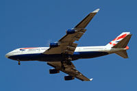 G-BNLS @ EGLL - Boeing 747-436 [24629] (British Airways) Home~G 01/04/2010. On approach 27R.