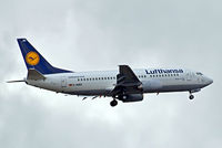 D-ABEE @ EGLL - Boeing 737-330 [25216] (Lufthansa) Home~G 28/08/2011. On approach 27L.