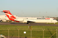 VH-YQS @ YSSY - taxiing from 34R - by Bill Mallinson