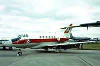 XS729 @ EGVI - Hawker-Siddeley 125 Dominie T.1 [25049] (Royal Air Force) RAF Greenham Common~G 01/06/1980. Taken from a slide. - by Ray Barber
