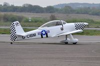G-CIBM @ EGFH - Resident RV-8 is Raven 4 in the recently formed 5 ship Team Raven formation aerobatic display team. Departing the airport for 2 ship formation aerobatic practice. - by Roger Winser