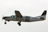 G-SYLV @ EGFH - Seen pulling out from runway 22 at EGFH for the first lift of the day. - by Derek Flewin