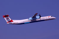 OE-LGN @ LOWW - Austrian DH8/4 after departure @ VIE