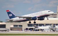 N716UW @ PBI - US Airways A319