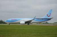 G-TAWB @ EGSH - Fresh out of spray and about to depart. - by Graham Reeve