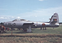 FZ107 @ EBST - This is the same aircraft wearing YL-D  FZ132 markings in the static display at the airshow Brustem in June 1968. - by Raymond De Clercq