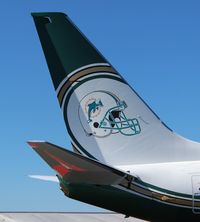 N737WH @ ORL - Miami Dolphins BBJ - by Florida Metal