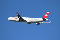 HB-JMB @ KSEA - Swiss International Airlines. A340-313X. HB-JMB cn 545. Seattle Tacoma - International (SEA KSEA). Image © Brian McBride. 06 July 2013 - by Brian McBride