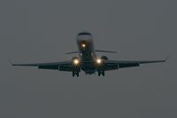 F-HMLK @ LFRB - Canadair CRJ-1000, Short approach rwy 25L, Brest-Guipavas Regional Airport (LFRB-BES) - by Yves-Q