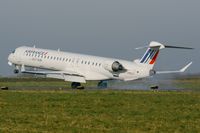 F-HMLH @ LFRB - Canadair Regional Jet  CRJ-1000, Landing Rwy 25L, Brest-Guipavas Airport (LFRB-BES) - by Yves-Q