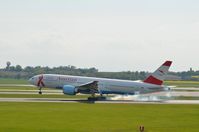 OE-LPB @ LOWW - What a smokey landing! - by David Pauritsch
