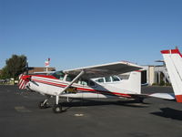N714FP @ SZP - 1982 Cessna A185F SKYWAGON II, Continental IO-520-D 300 Hp, the A185F has factory float fittings, hence the windows mod. - by Doug Robertson