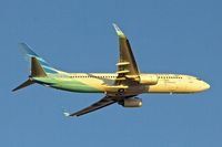 PK-GMM @ YPPH - Garuda's 2010 Boeing 737-8U3, c/n: 30145 climbs away from Perth Int.